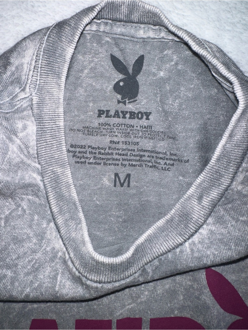 NWOT PLAYBOY Unsexed Shirt - Picture 4 of 4
